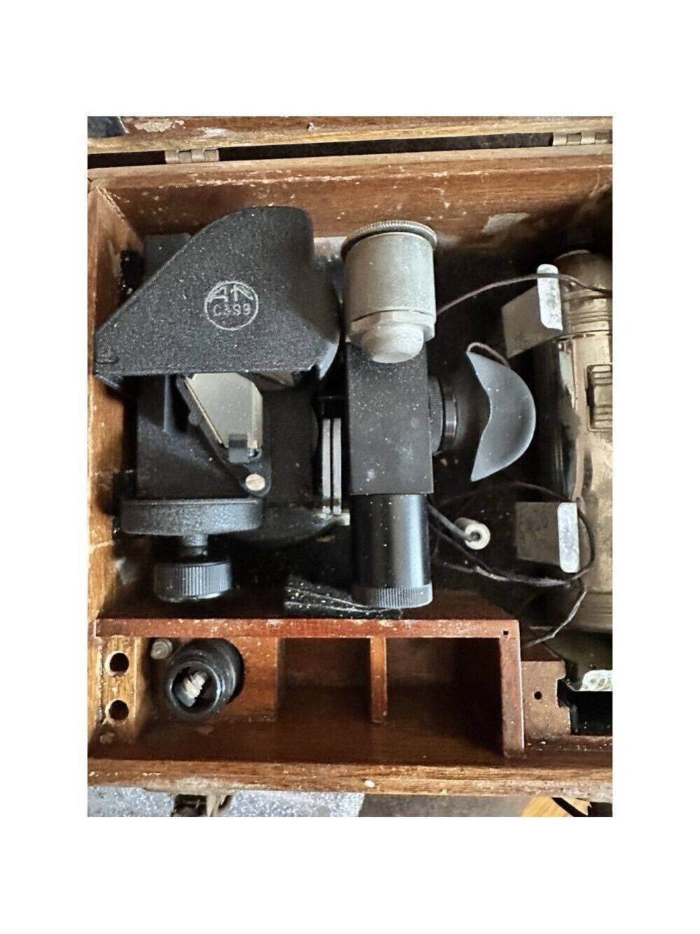 WWII U.S. Army Air Forces Aircraft British RAF Sextant AN-C-99 W/Box - Picture 6 of 15